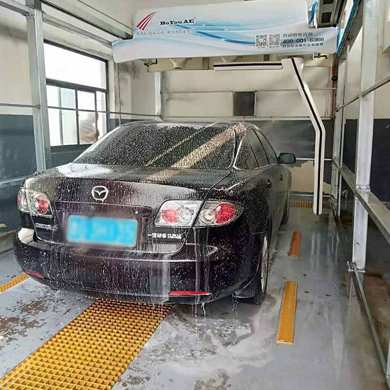 山东厂家供应电脑无接触高压清洗洗车机360旋转底座固定式洗车机