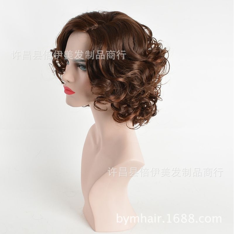 新款直销欧美时尚非洲卷短卷女士假发套wigs eBay亚马逊wish许昌
