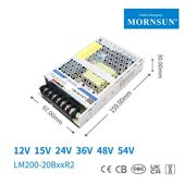 金盛阳200W开关电源Lm200 20B24R2超小型12V24V15V36V48V54V