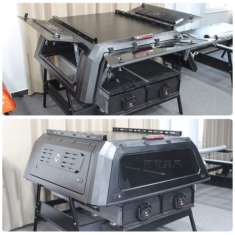 适用长城炮gwm poer风骏567 皮卡车后备尾箱盖改装锰钢三开门高盖