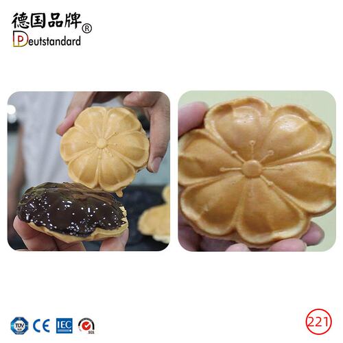 华夫饼机樱花烧机电热樱花烧樱花型烧商用樱花华夫炉松饼小吃设备