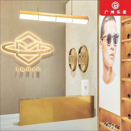 创意上墙眼镜架定制眼镜展示架中岛架双面近视眼镜店展示柜中岛柜