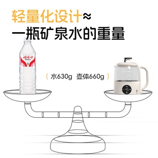 兮滋滋便携式烧水壶旅行便携玻璃迷你恒温热水壶外出旅游折叠水壶