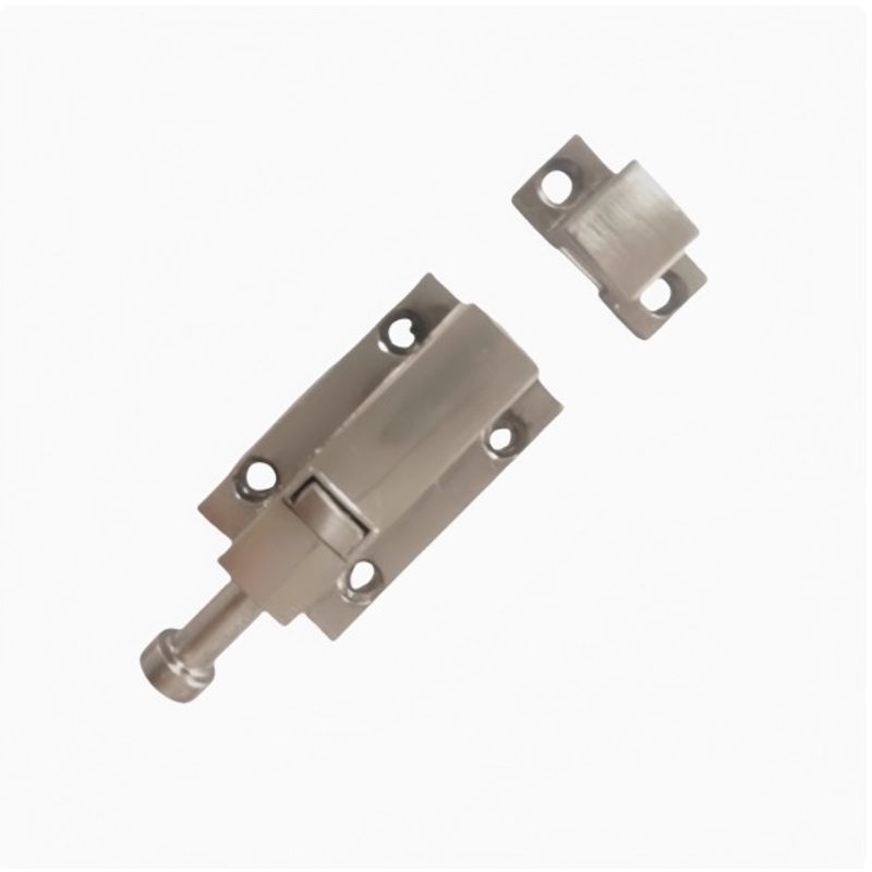 插销 锌合金亮铬 弹簧插销明装型 替米斯米插销C-255-2 泷源