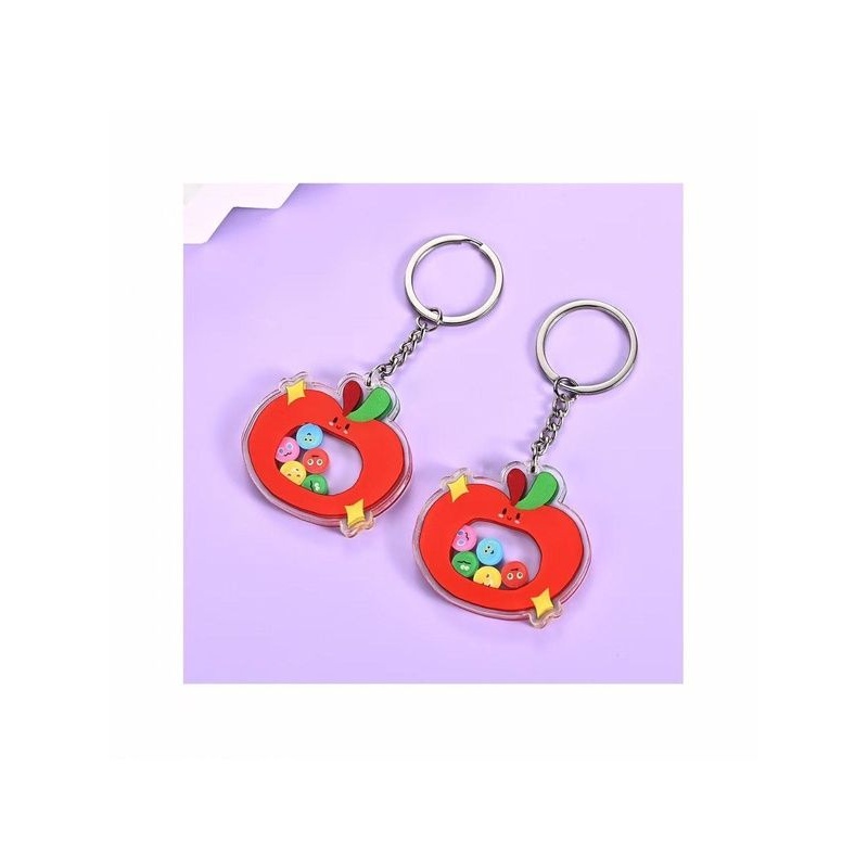 五月天新款可爱苹果摇摇钥匙扣演唱会周边苹果高颜值书包挂件