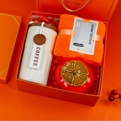 伴手礼实用开业小员工创意客户女公司杯子礼品套装礼盒赠送送企业