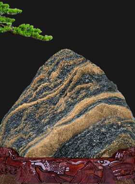 正宗泰山石原石奇石公司景观镇宅摆件阳客厅石山石山顶靠办公室