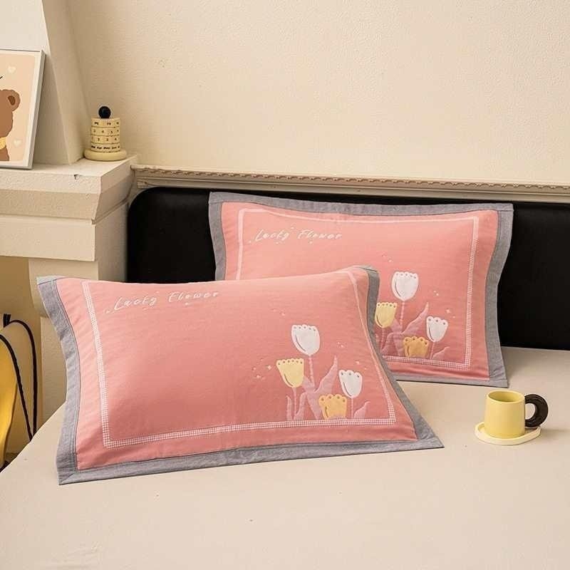 2025新款加宽包边细枕头夹偷油装肤柔软亲防一对纯棉棉纱布巾枕巾,床上用品,枕巾,淘宝优惠券,粉丝福利购,淘宝优惠卷