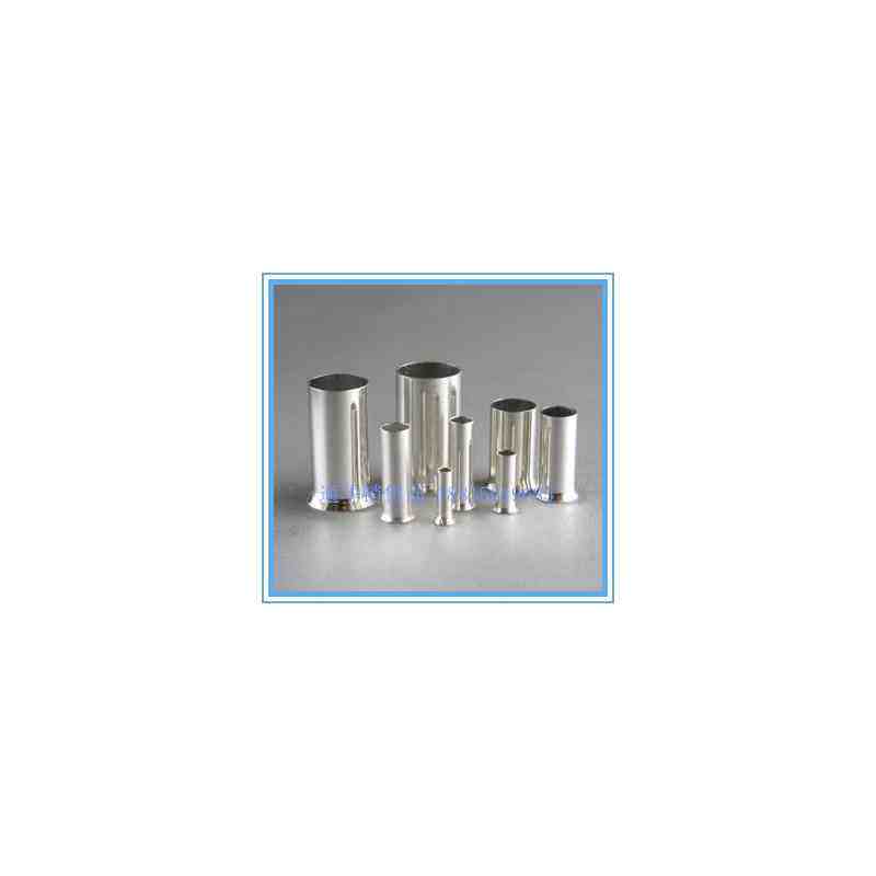 EN2510管型裸端头针形冷压接线端子欧式线鼻子喇叭管1000只装紫铜