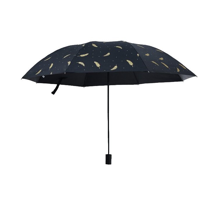 新品 【】厂家三折叠羽毛黑胶防紫外线太阳伞晴雨伞潮流全遮光,居家日用,防雨布,淘宝优惠券,粉丝福利购,淘宝优惠卷
