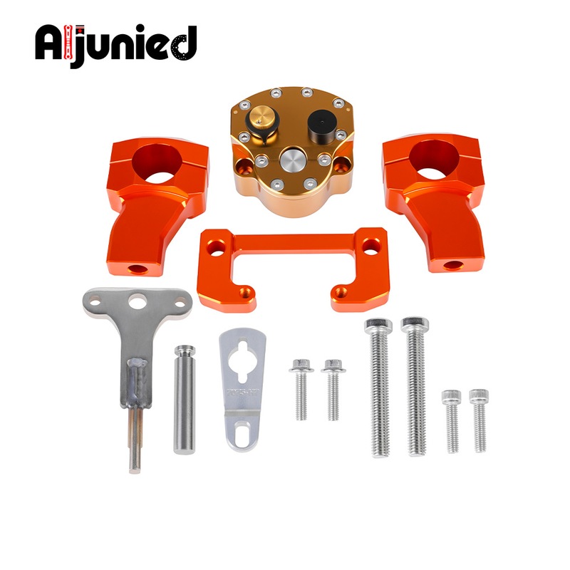 适用690 Enduro改装方向阻尼器防甩头固定码转向减震器缓冲器底座