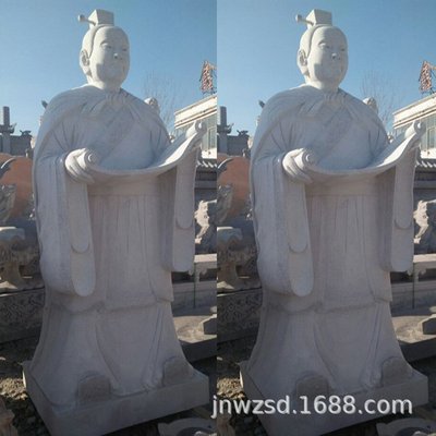 学校花岗岩人物石雕制作 景区大理石人像价格 单位石制名人雕像图