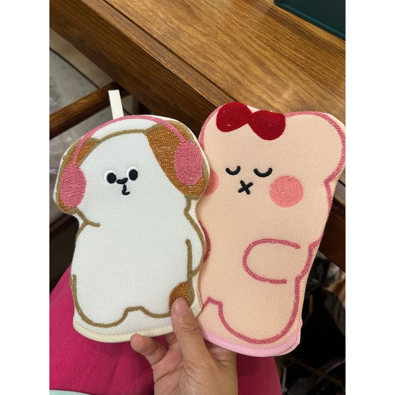 卡通搓澡巾双面两用搓搓神器儿童擦背灰布泥泥搓澡无痛洗澡下手套