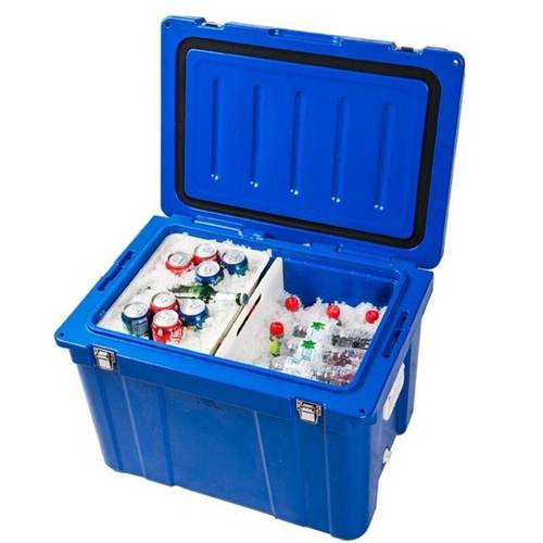 78L海鲜冻品配送冷藏箱干冰冷冻箱食品滚塑高强度保温箱