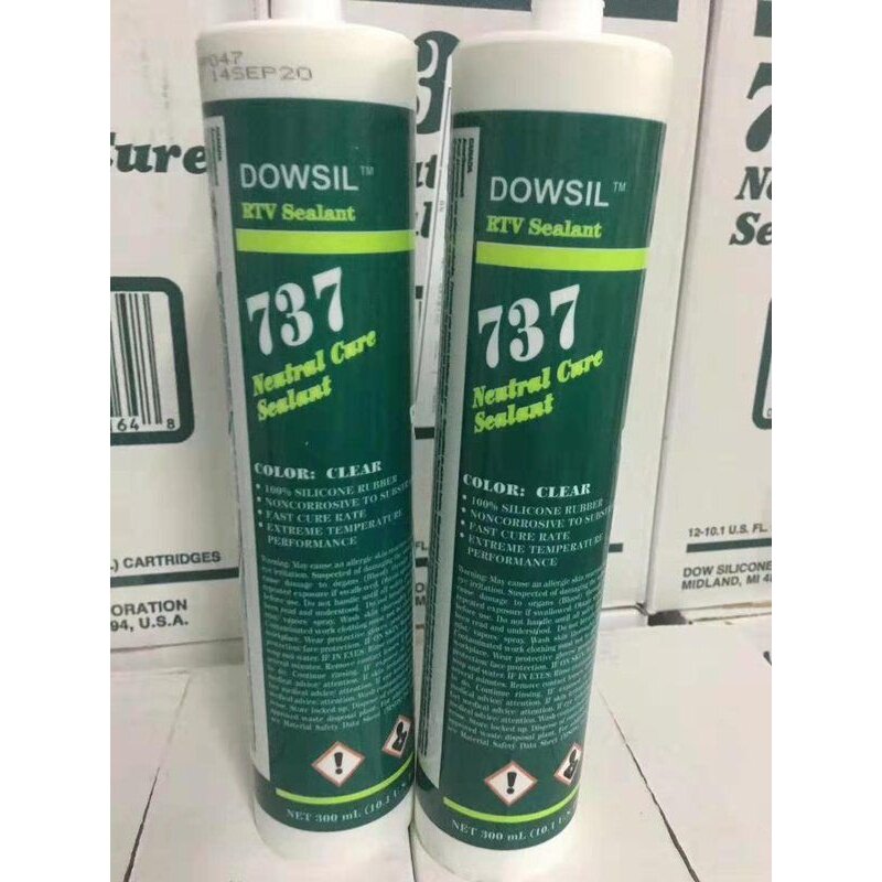 道康宁737玻璃胶绝缘防水中性硅酮透明密封胶硅胶耐高温快干
