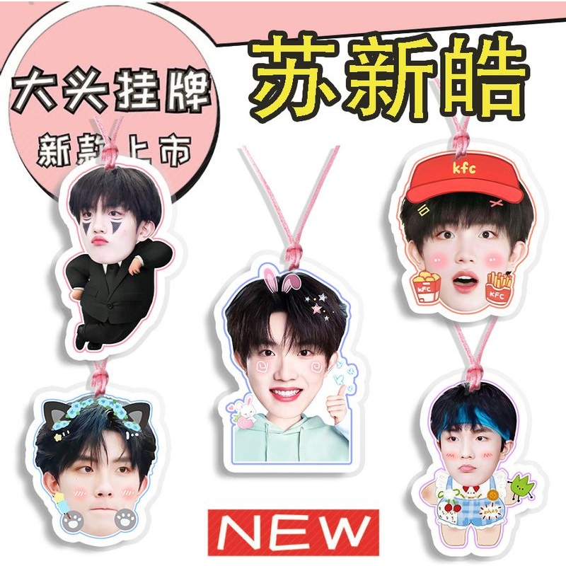 TOP登陆少年苏新皓演唱会大头挂牌吊牌应援明星周边来图抖音同款