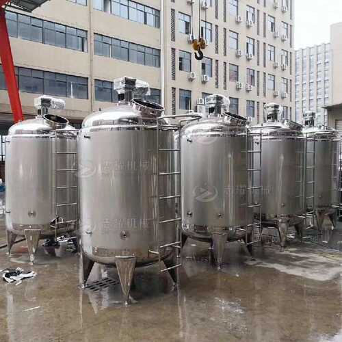 卫生级果汁饮料乳品配液搅拌罐 食品制药电加热乳化反应溶解罐