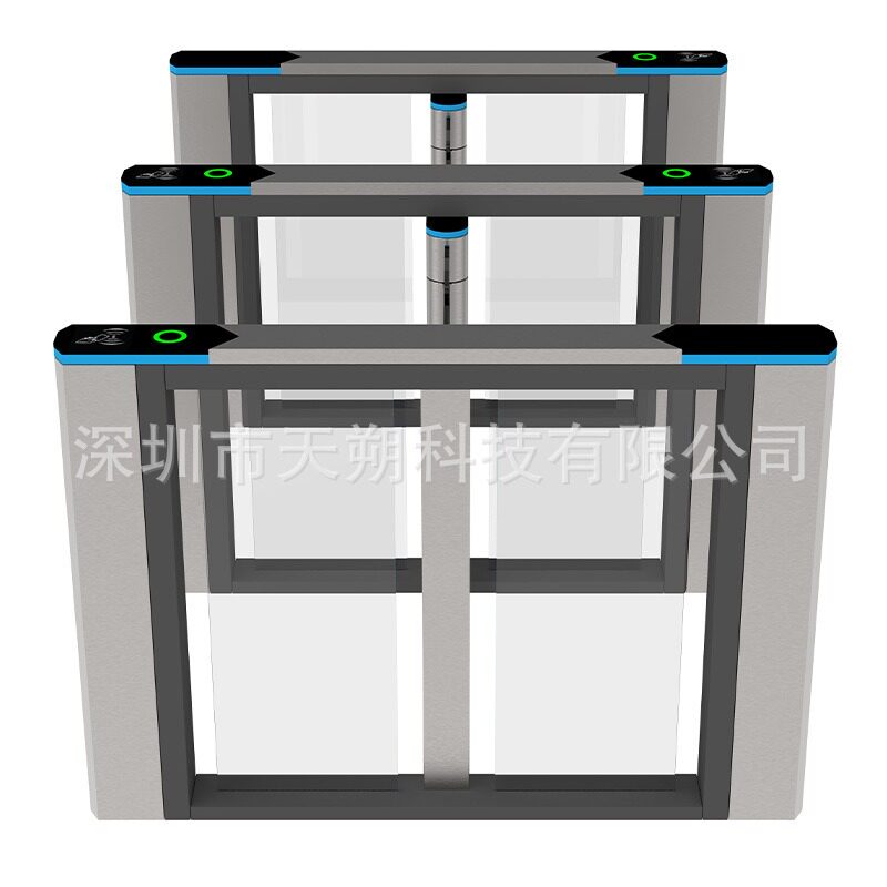 速通小摆 脸识别测温 测温一体禁系统人行通道门闸机 - 实物图