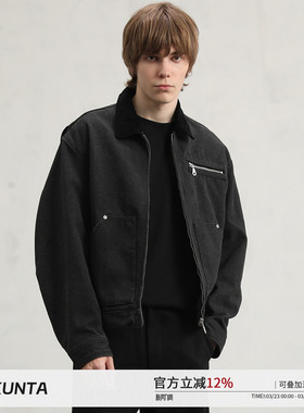 CAKUNTA 重工水洗Vintage J97版型牛仔夹克 ‘ 硬挺帆布 后背活页