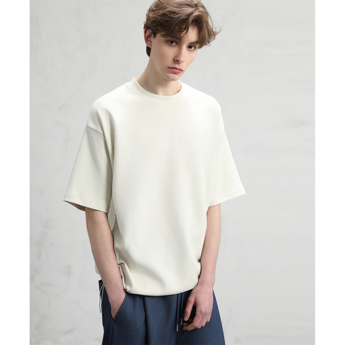 CAKUNTA侧面抽绳设计高柔短袖