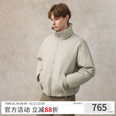 CAKUNTA牛仔外壳蓬松羽绒服