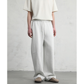 松紧腰阔型运动休闲裤 CAKUNTA 400g双面精梳棉重磅弯刀卫裤