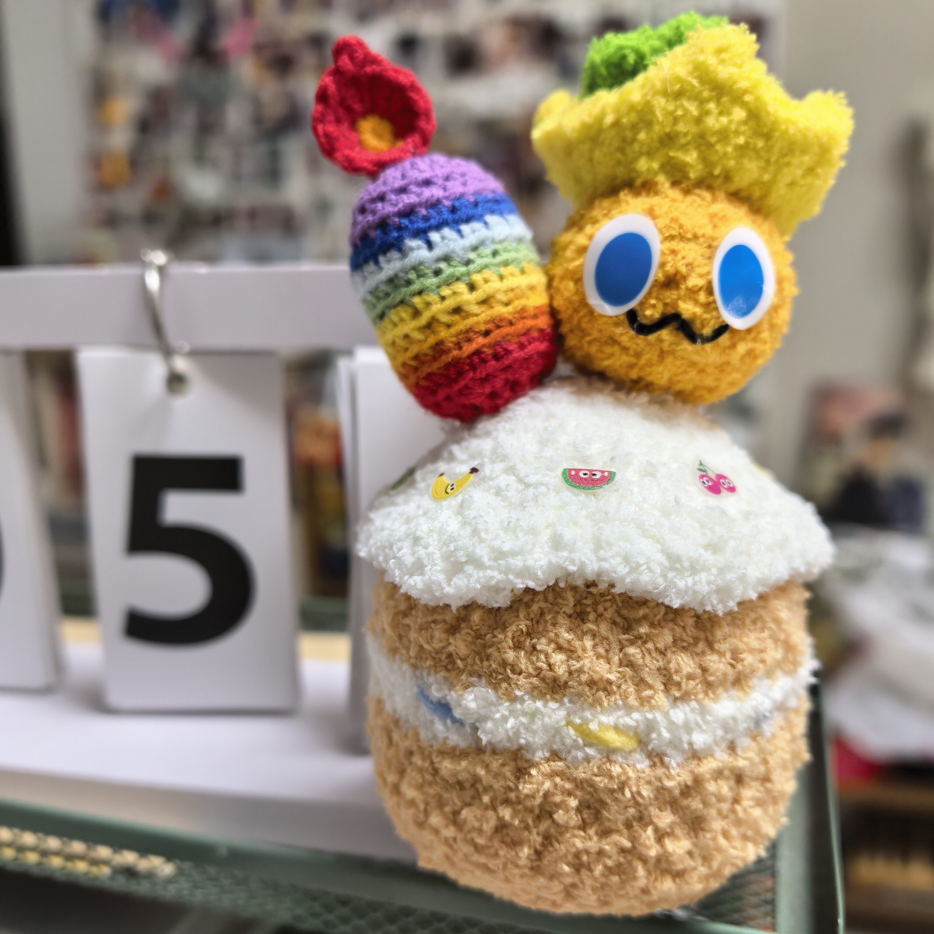 钩织成品五月天卜卜生日蛋糕挂件摆件节日生日毕业礼物送朋友礼物图片