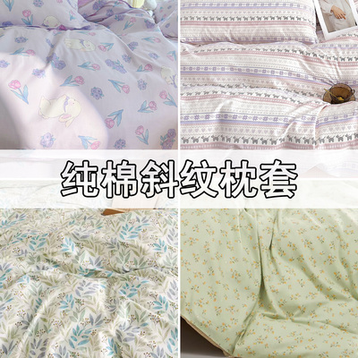 ZB特价清仓纯棉斜纹天丝枕套一对合集9.22号更