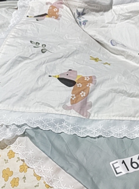 E161高密四件套花边被罩2*2.3床单2.6*2.4枕套一对