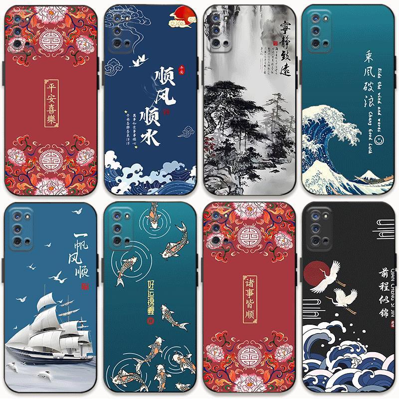 适用opporeno4手机壳中国风reno4