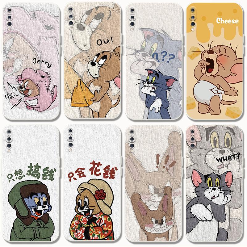 适用华为p20手机壳猫和老鼠p20pr