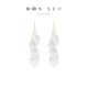 长款 MOON ACC 流苏贝壳耳环小众设计高级感海边度假风休闲耳饰女