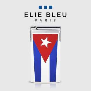 充气便携式 火机 BLEU古巴国旗雪茄打火机防风直冲金属男士 ELIE