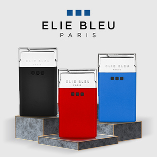 充气便携式 火机 BLEU法国自在超薄奢侈火机防风直冲金属男士 ELIE
