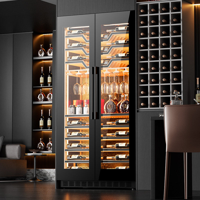 茄龙735W红酒柜恒温保湿智能变频风冷酒柜大容量可定制家用展示柜