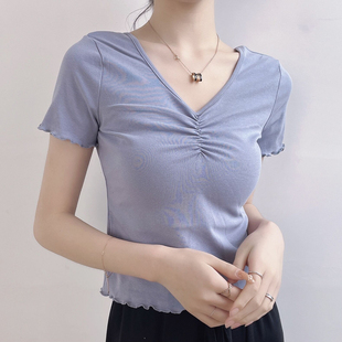 舞蹈练功服女成人舞蹈上衣短袖夏季艺考舞蹈生现代舞舞蹈服古典舞