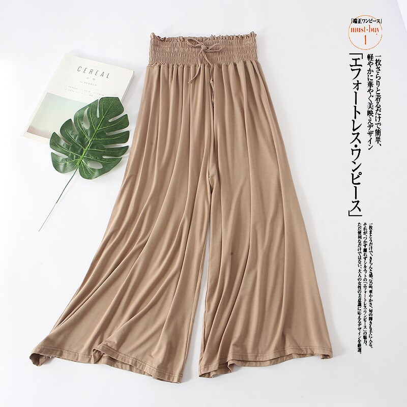 阔腿舞蹈裤女练功古典舞夏莫代尔高腰宽松女士阔腿裤中国舞现代舞