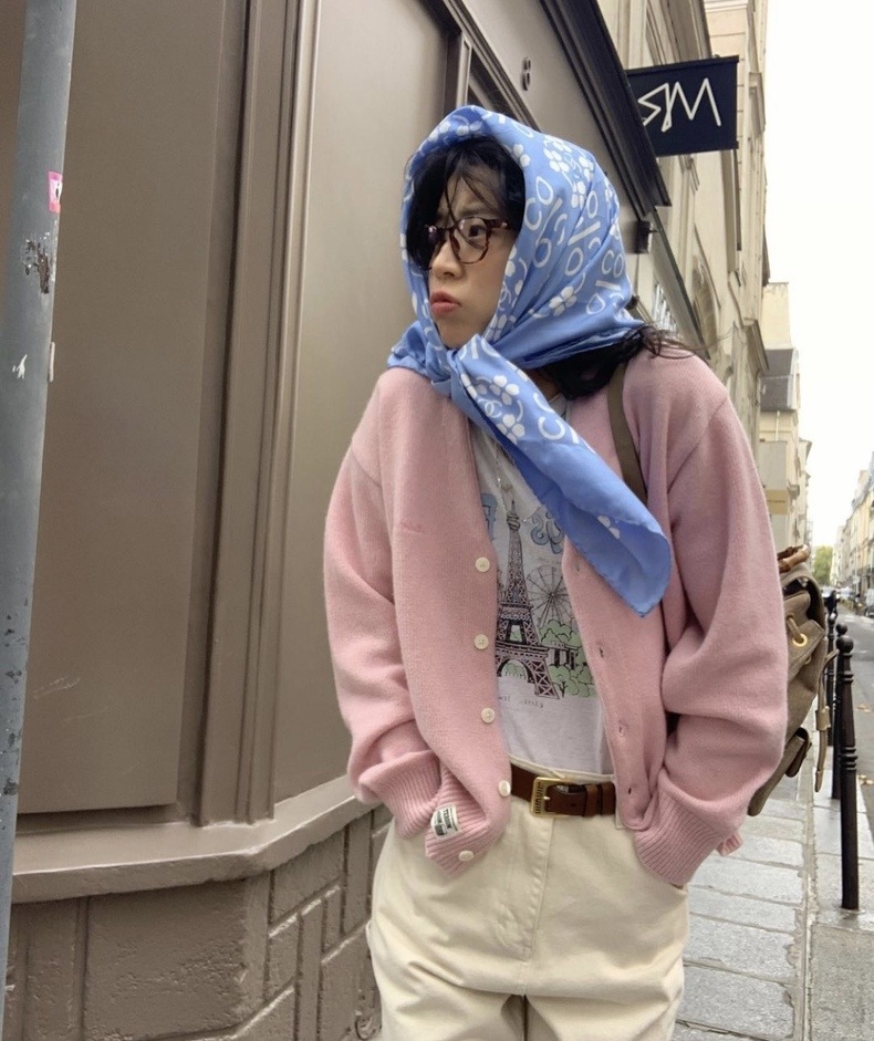 modest mood针织衫女韩国东大门秋冬新款开衫女