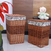 hộp đựng mỹ phẩm trong suốt 2019 mới thay đồ liễu store cửa hàng bách hóa phòng ngủ cung cấp giỏ hamper phong cách nông thôn - Trang chủ hộp đựng thức ăn