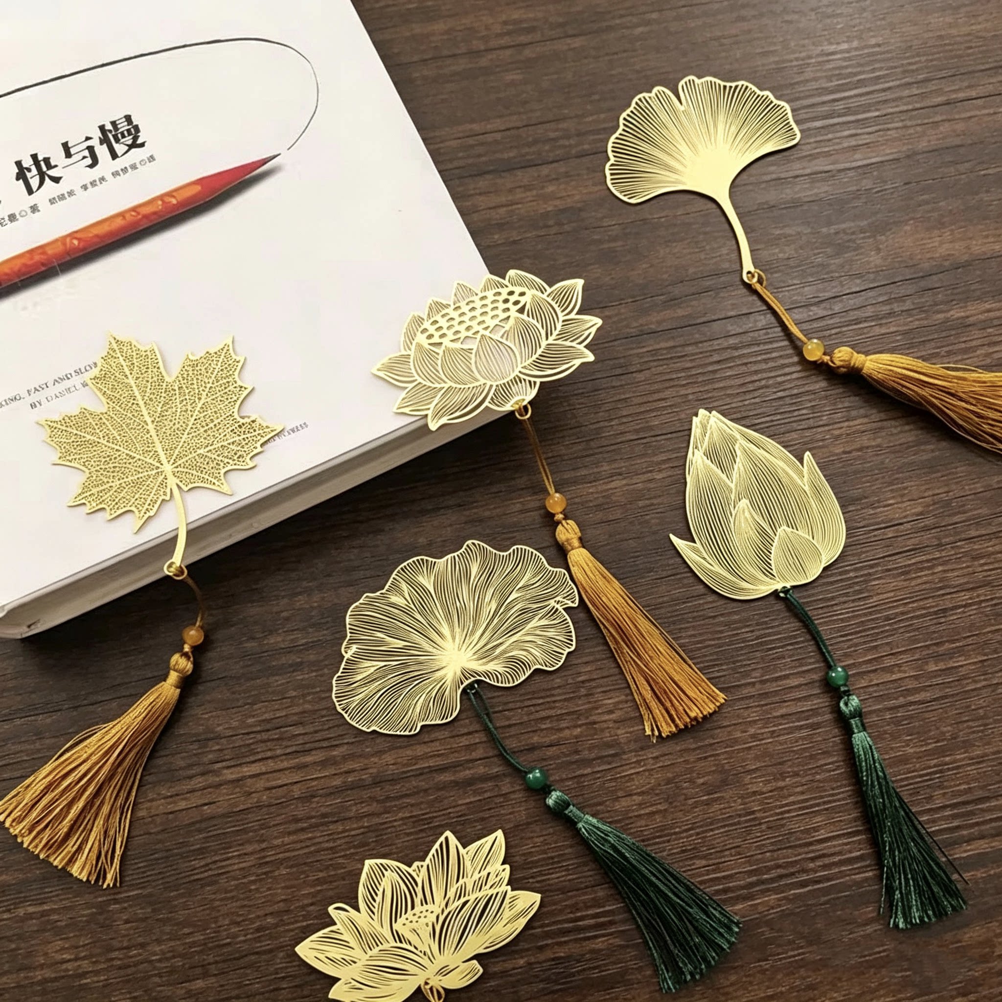 黄铜镂空书签中国风古典礼品教师节礼物送老师学生毕业纪念品刻字