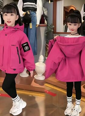 女童棉服夹棉秋冬外套