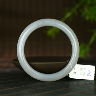 (不议价)润玉缘和田玉冰烟紫手镯女款玉镯腕间美玉悬43g52mm