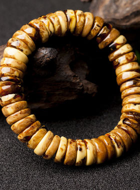 天然老蜜蜡原石手串波罗的海琥珀原矿一代男女同款手饰手链附证书