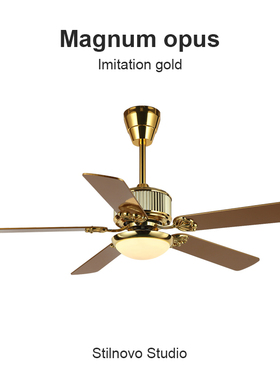 Flower Ones高端美式客厅复古吊扇灯新款餐厅大风力静音电风扇灯