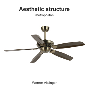 Flower 2026年新款 美式 复古吊扇客厅餐厅高端全能遥控电风扇 Ones