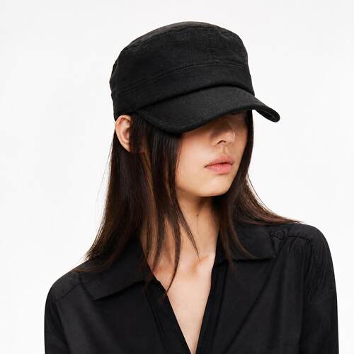 2026年秋季新款美式复古透气平顶帽针织马术帽时尚鸭舌帽女显脸小