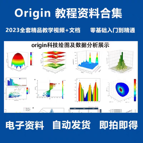 origin软件绘图教程科研作图画图数据处理分析教学自学视频课程