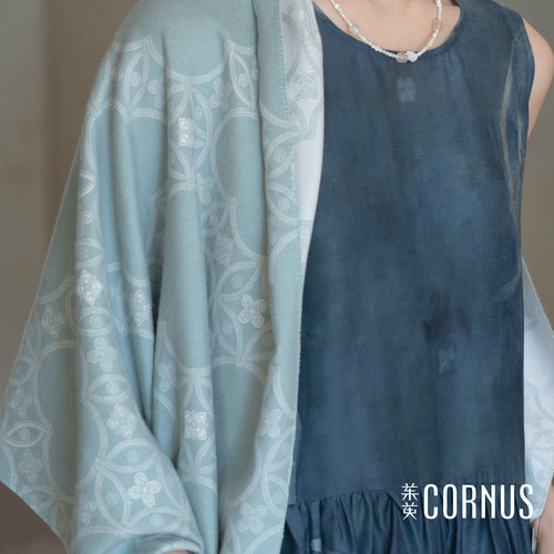 茱萸CORNUS  桂满棠  双面仿羊绒国风披肩汉服日常通勤女装披肩