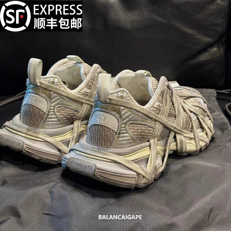 高端做旧巴黎3xl厚底老爹鞋九代运动男女鞋2025新款休闲情侣鞋潮