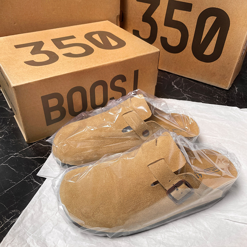 香港高端包头拖鞋女款软木一脚蹬半拖鞋2025新款冬季真皮勃肯单鞋